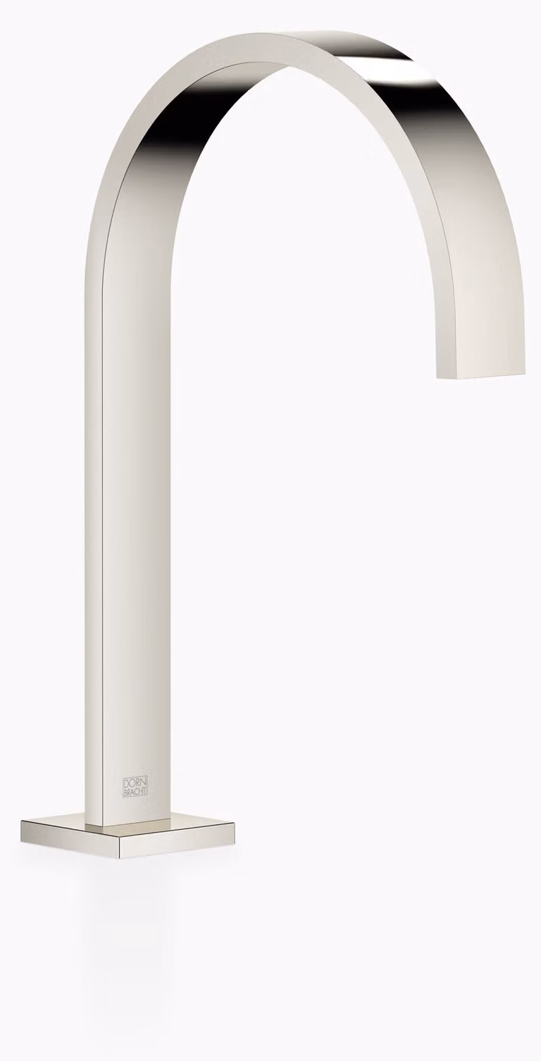 Dornbracht MEM Bec déverseur pour lavabos sans garniture d'écoulement, saillie 200mm, 13716782-08, 13716782-08