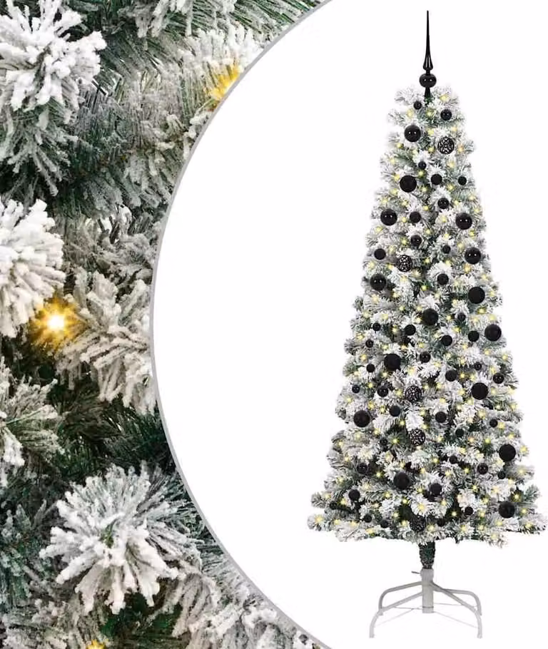 Albero di Natale Artificiale con Rami Pieghevoli 210 cm