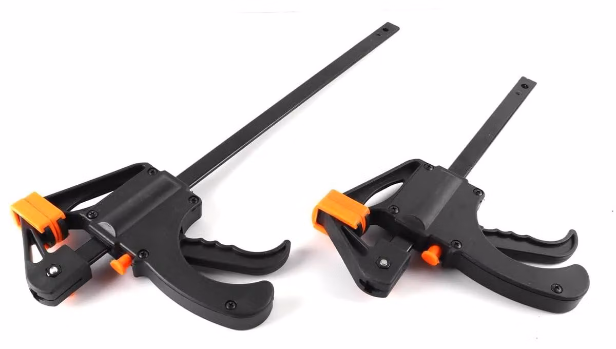 Solidchoice - Set di 2 morsetti a serraggio rapido per lavorazione del legno e bricolage