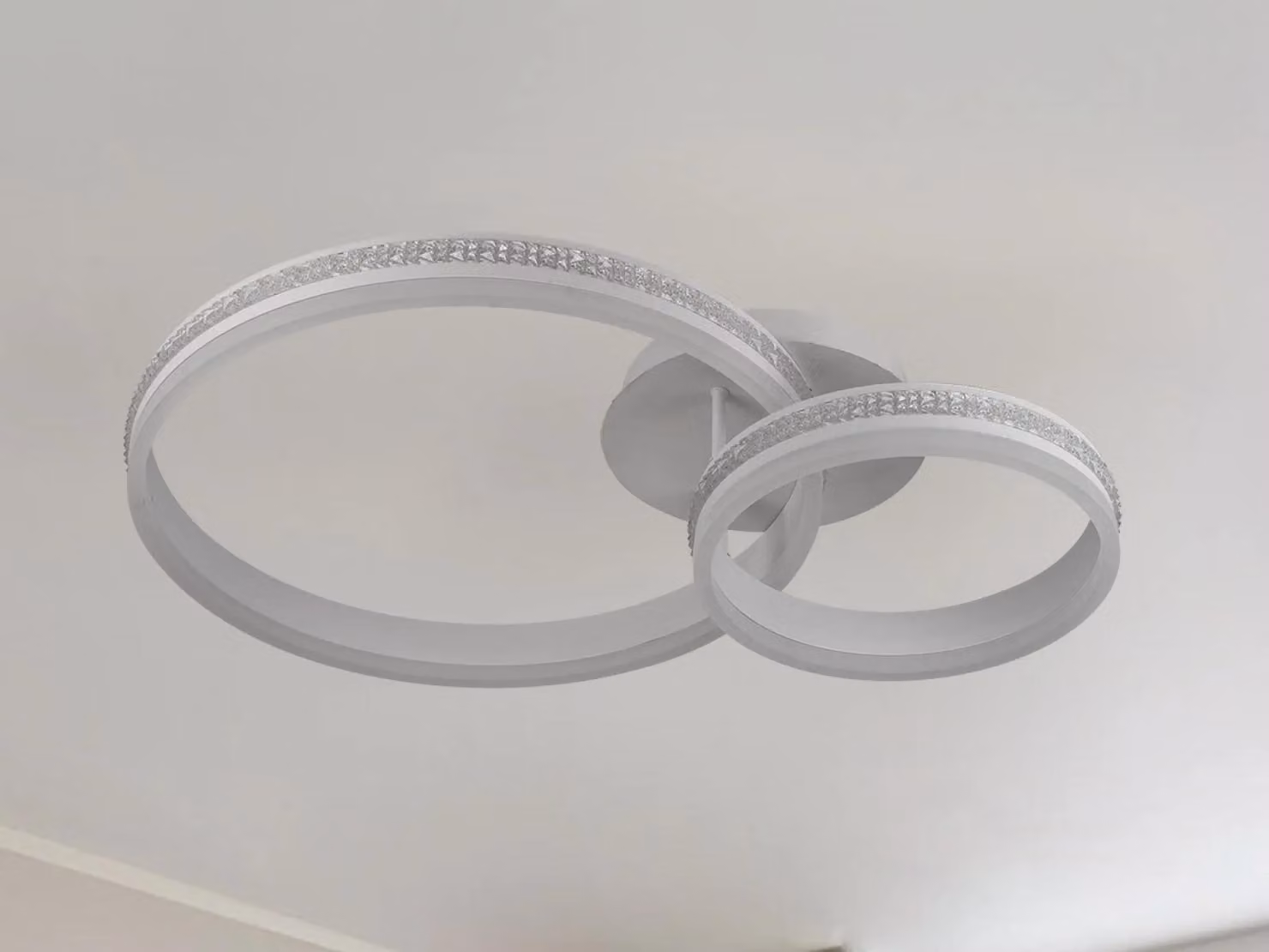 Lampada a soffitto a LED con telecomando, 110W - J3355/W