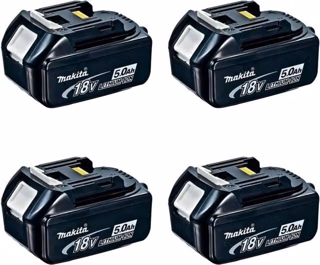 Confezione da 4 batterie Makita BL1850 18V 5,0 Ah colore nero – 1