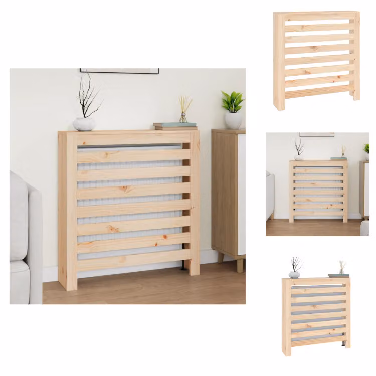 vidaXL Rivestimento per radiatori 79,5x19x84 cm in legno di pino massiccio - Accessori per radiatori