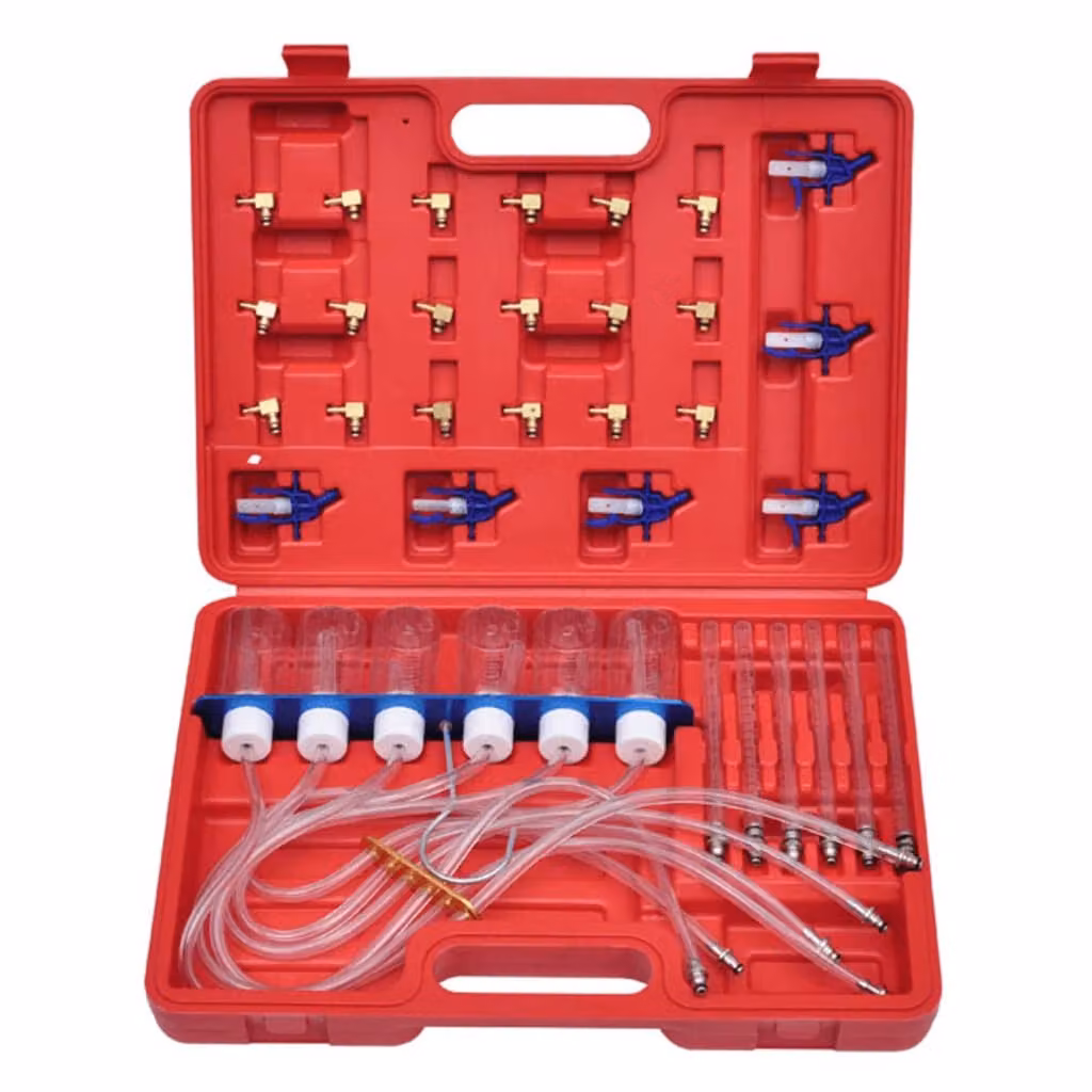 vidaXL Set di flussimetri e adattatori per gasolio