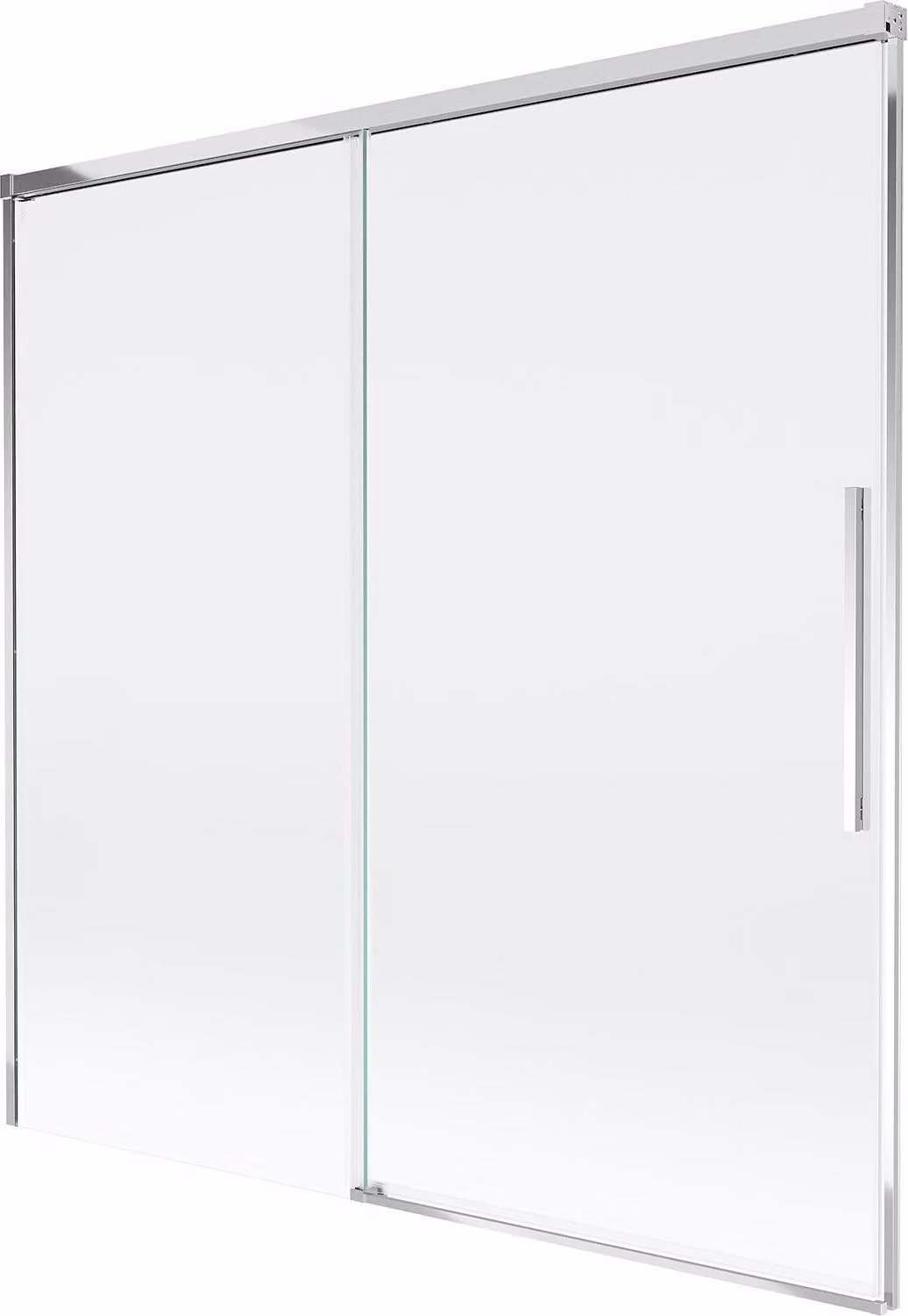 Mexen Rox paratia vasca da bagno 2-ante scorrevole 160 x 150 cm, trasparente, cromo - 8C9-160-001-01-00