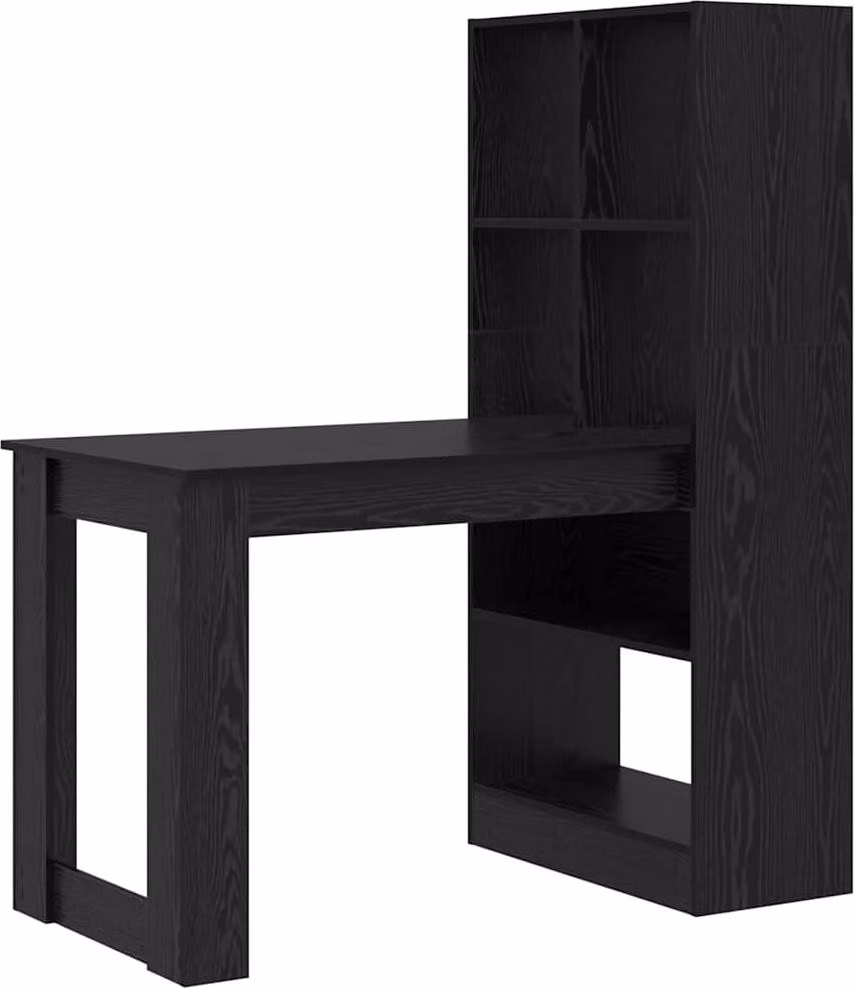 Scrivania Rovere Nero 122 x 67 x 145 cm Legno multistrato