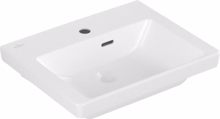 Villeroy & Boch Subway 3.0 lave-mains, 1 trou pour robinet, avec trop-plein, 500x400mm, 4370FFRW, 4370FFRW