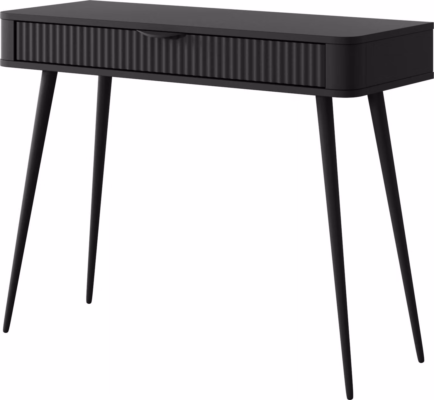Comò da trucco: nero, 100 x 38 x 78 cm, 100 x 78 x 38 cm