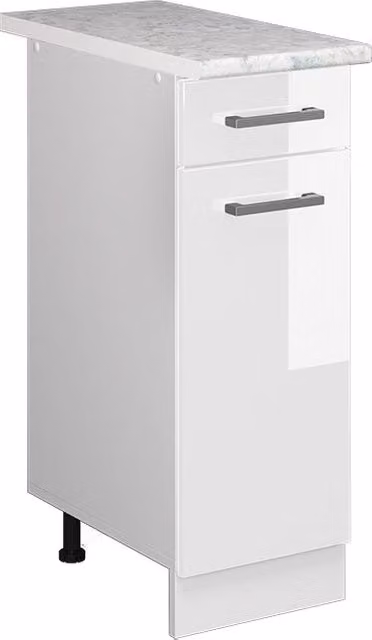 Mobiletto base per cucina Vicco R-Line Bianco lucido, L: 30 cm, P: 60 cm, H: 81,6 cm – 1