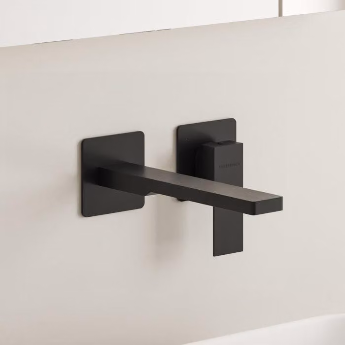 Kronenbach Quara 3.0: Miscelatore monocomando da parete per lavabo, con sporgenza di 20 cm