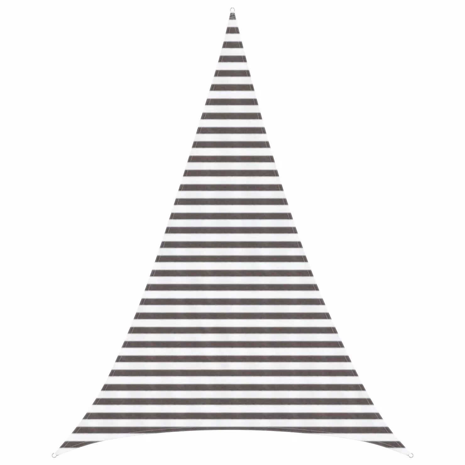 Telo Ombra Triangolare vidaXL in HDPE Grigio Chiaro e Bianco L/P/H: 5 x 6 x 6 m