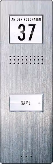 m-e modern-electronics Citofono cablato unità esterna ADV 210 1 casa famigliare acciaio inox (ADV 210)