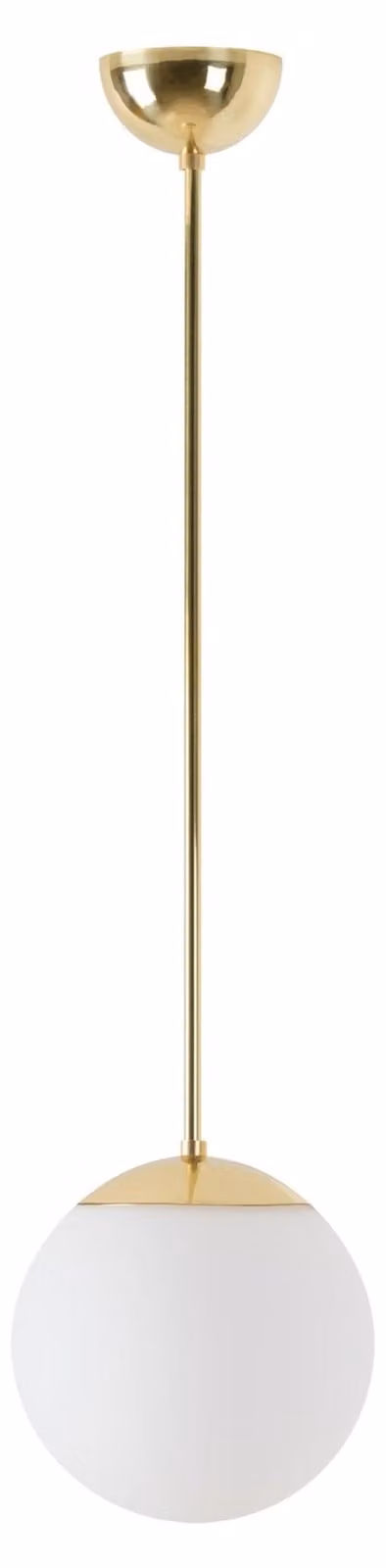 OSMONT ADR70450 ADRIA P1 apparecchio a sospensione in vetro ottone lucido / bianco IP40 3000 K 9W LED DALI