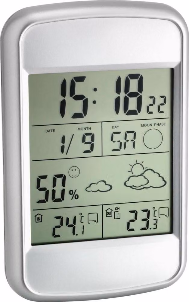 TFA - Stazione meteo radio LOOK 35.1123 - argento