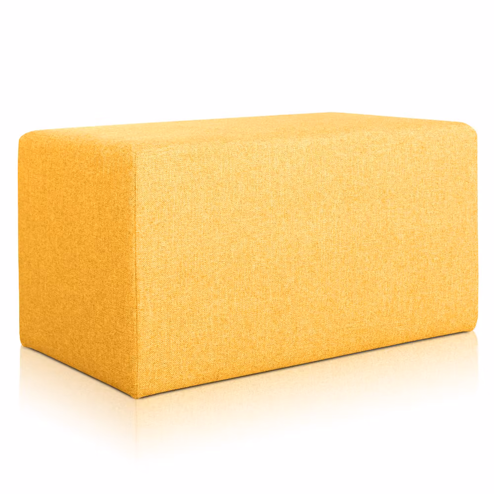 Pouf Rubino 43 x 83 cm Senape