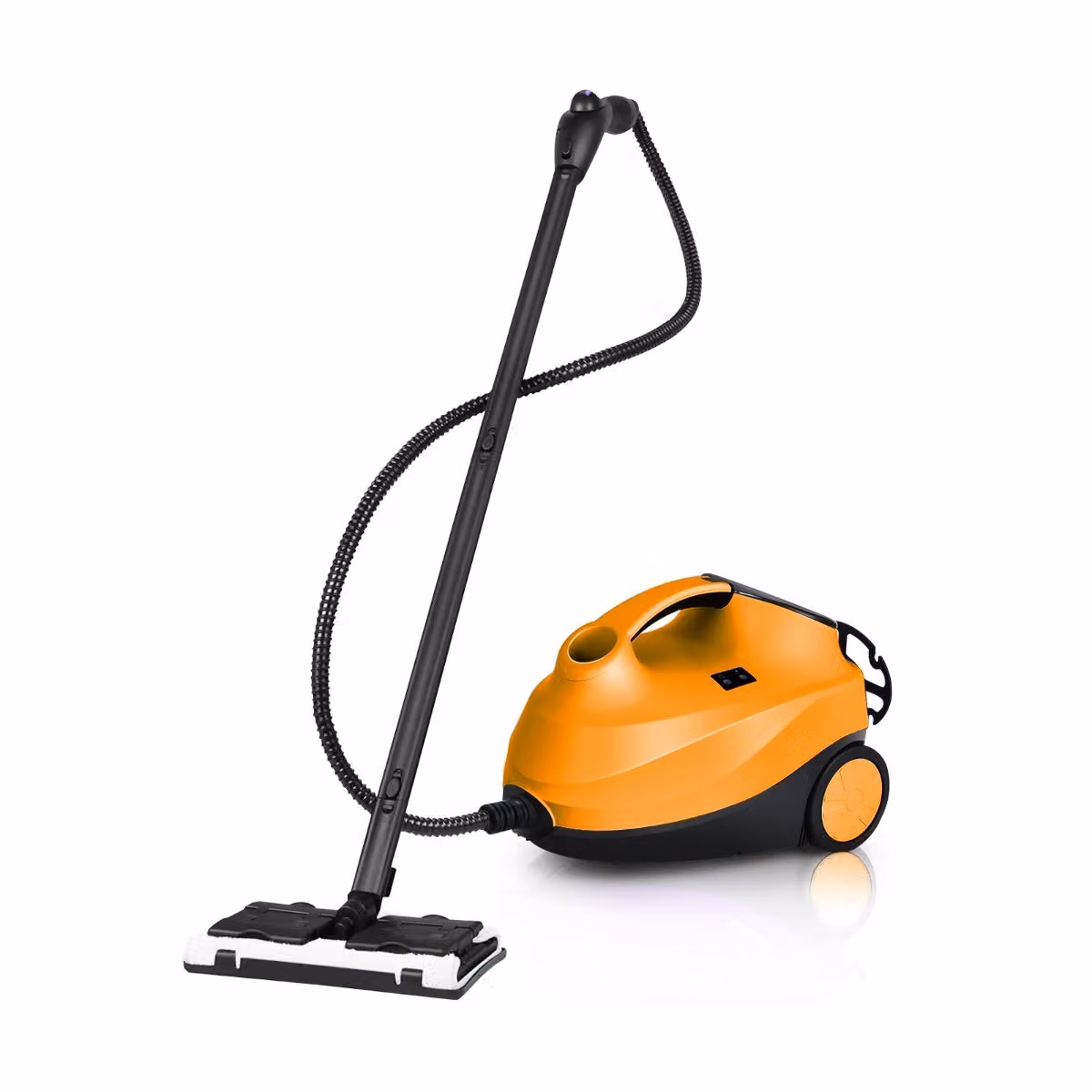 Costway Pulitore a vapore da pavimento 2000W con 19 accessori e serbatoio da 1,5 litri, Arancione