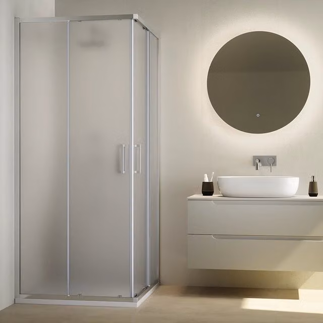 Box doccia 70x120 cm scorrevole vetro 6mm opaco con trattamento anticalcare h195cm scorrevole | Aruba