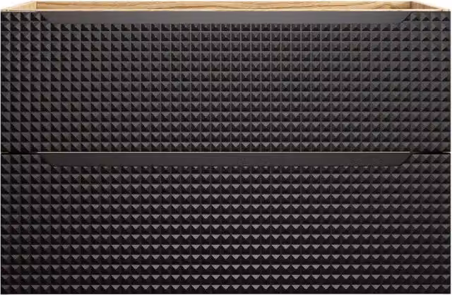 Mobile sottolavabo Luxor Living Black con 2 cassetti L 90 cm x P 46 cm x H 57 cm