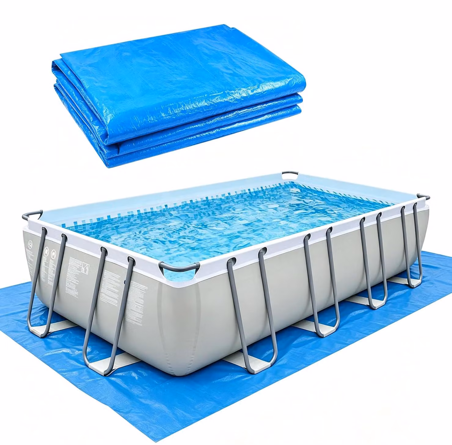 Telo protettivo per piscina, telo di base, dimensioni 800 x 430 cm, impermeabile e resistente all'usura