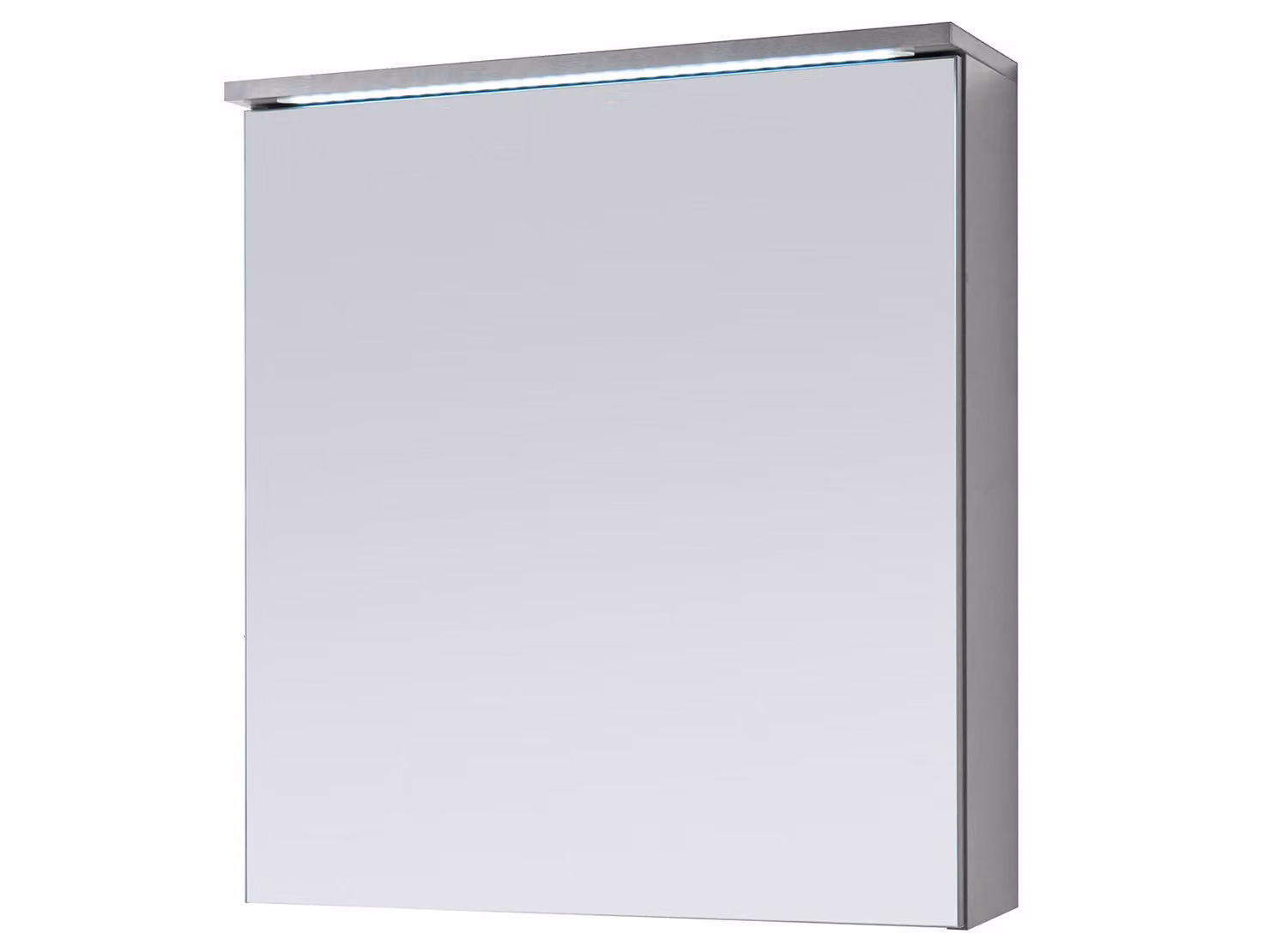 Armadietto a specchio >Kirkja< in Titan - 60x68x22,5 cm (LxAxP)