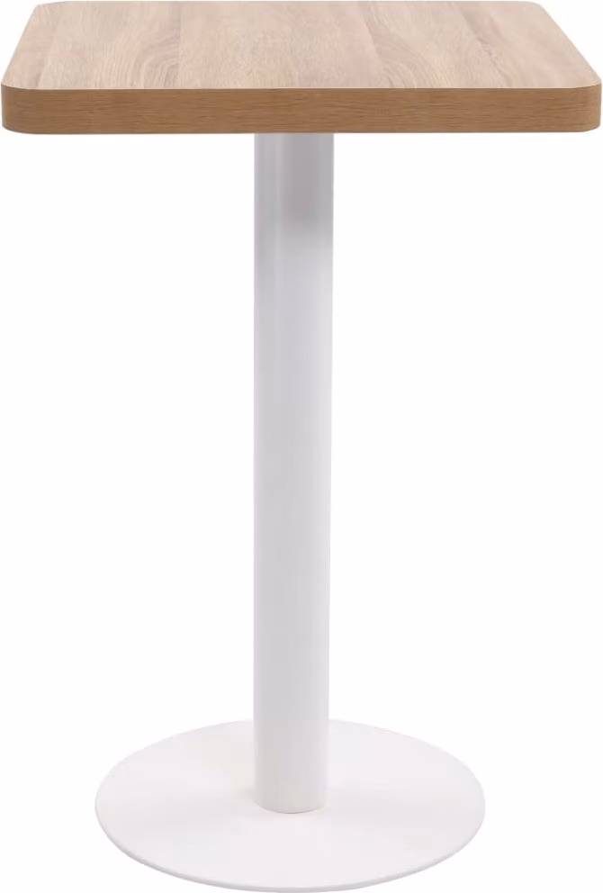 vidaXL Tavolo da bistrot marrone chiaro 50x50 cm MDF
