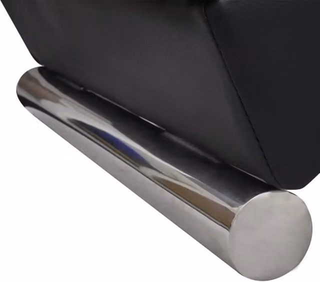 Sedia a Sdraio Nera in Similpelle 240711