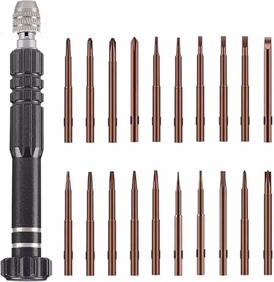 Mini-set per viti piccole, set di 20 attrezzi con mini-cacciavite