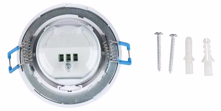 Sensore di movimento PIR con testa regolabile (massimo 400 W per LED), ideale per ambienti interni