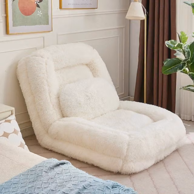 Divano letto REDOM beige con schienale regolabile L: 102 cm, P: 89 cm, H: 88 cm