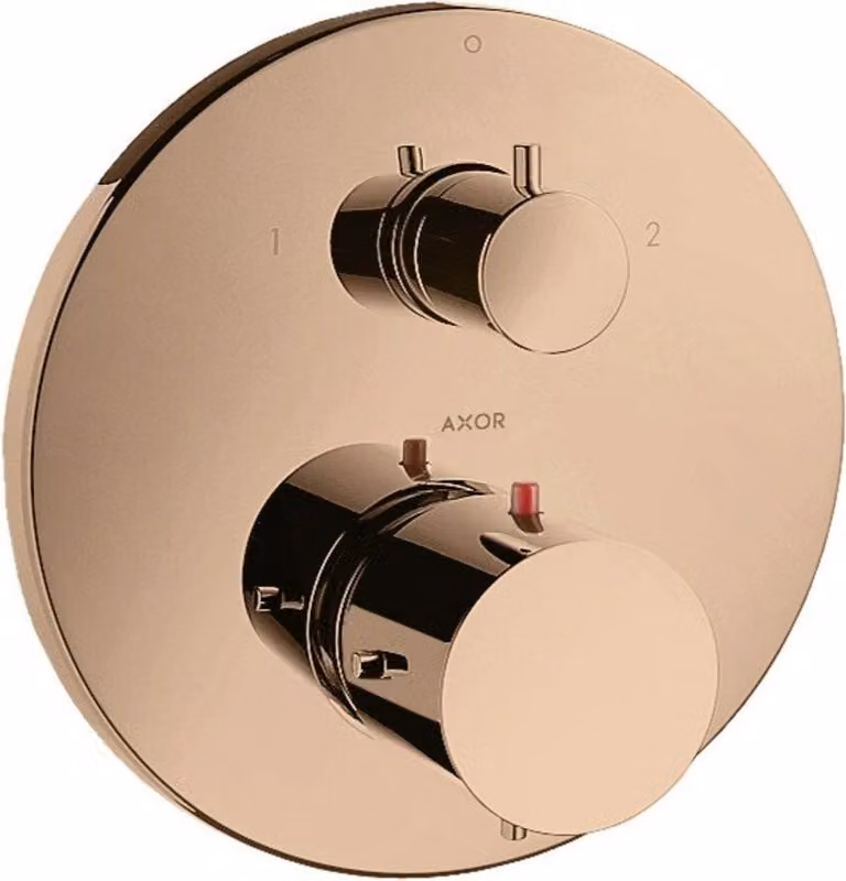 hansgrohe AXOR Starck thermostat encastré avec vanne d'arrêt et vanne de commutation, 10720300, 10720300