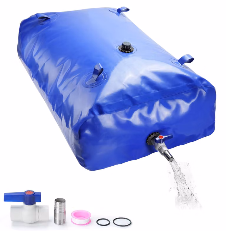 Contenitore per acqua da 540 litri - PVC blu - Rettangolare, serbatoio portatile per acqua