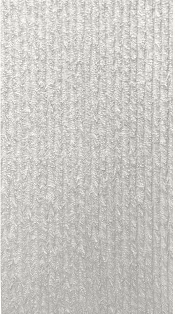 Set 12 Pannelli Decorativi Area 8,6 mq 120x60x2,5 cm Rivestimento Murale Effetto Pietra Graffiata 3D in PU Bianco