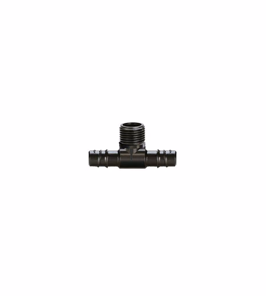 Set di 2 raccordi derivatori a 3 vie Claber con filetto 1/2" colore nero – 2