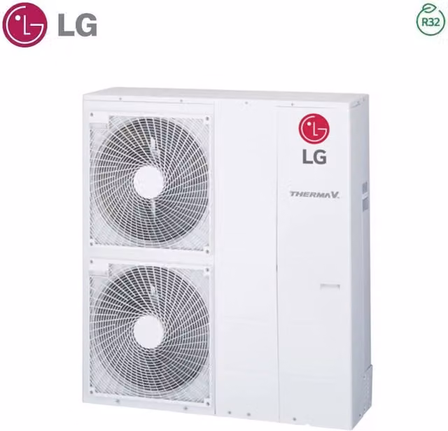 Pompa di Calore LG Therma V Mini Chiller Inverter Monoblocco HM161MR.U34 da 16,0 kW, Aria-Acqua, Reversibile, Classe A+++, Colore Bianco, con Controllo via App WiFi
