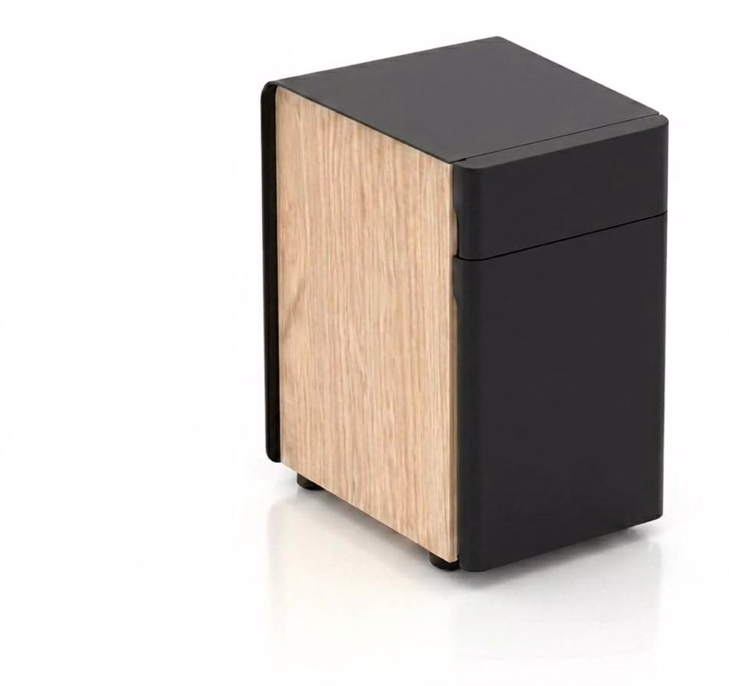 Moderne Schwarz Kommode hochwertig Holz Büro Stauraum Design