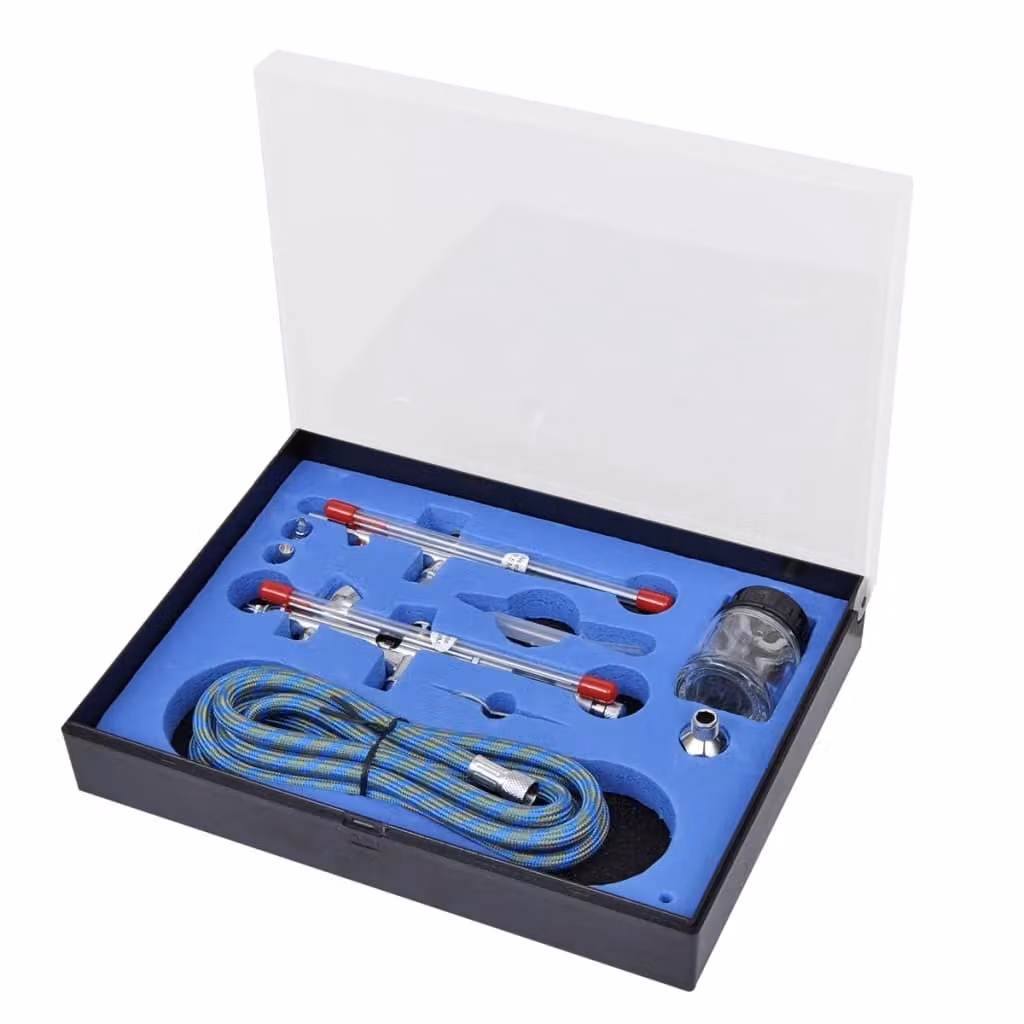 Set Aerografo con 2 Spruzzatori