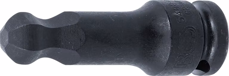 BGS Power Bit Lunghezza 75 mm Attacco quadrato 12,5 mm (1/2") con testa sferica 15 mm - 5488-15