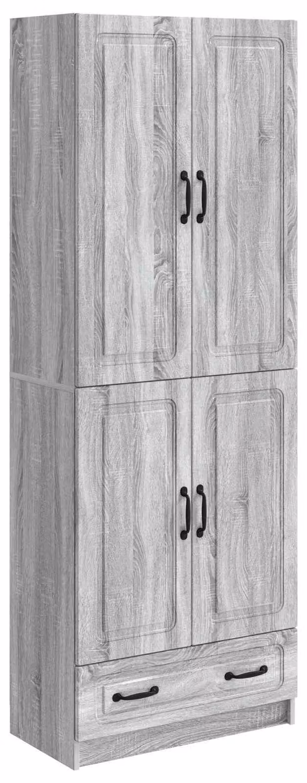 Set di armadi 2 pcs Sonoma grigio Legno ingegnerizzato