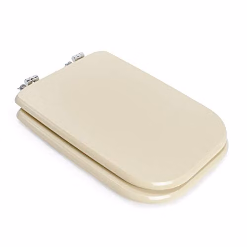 Seba Italia Sedile WC Conca Champagne MDF 37x45,5 cm Cerniera Fissa