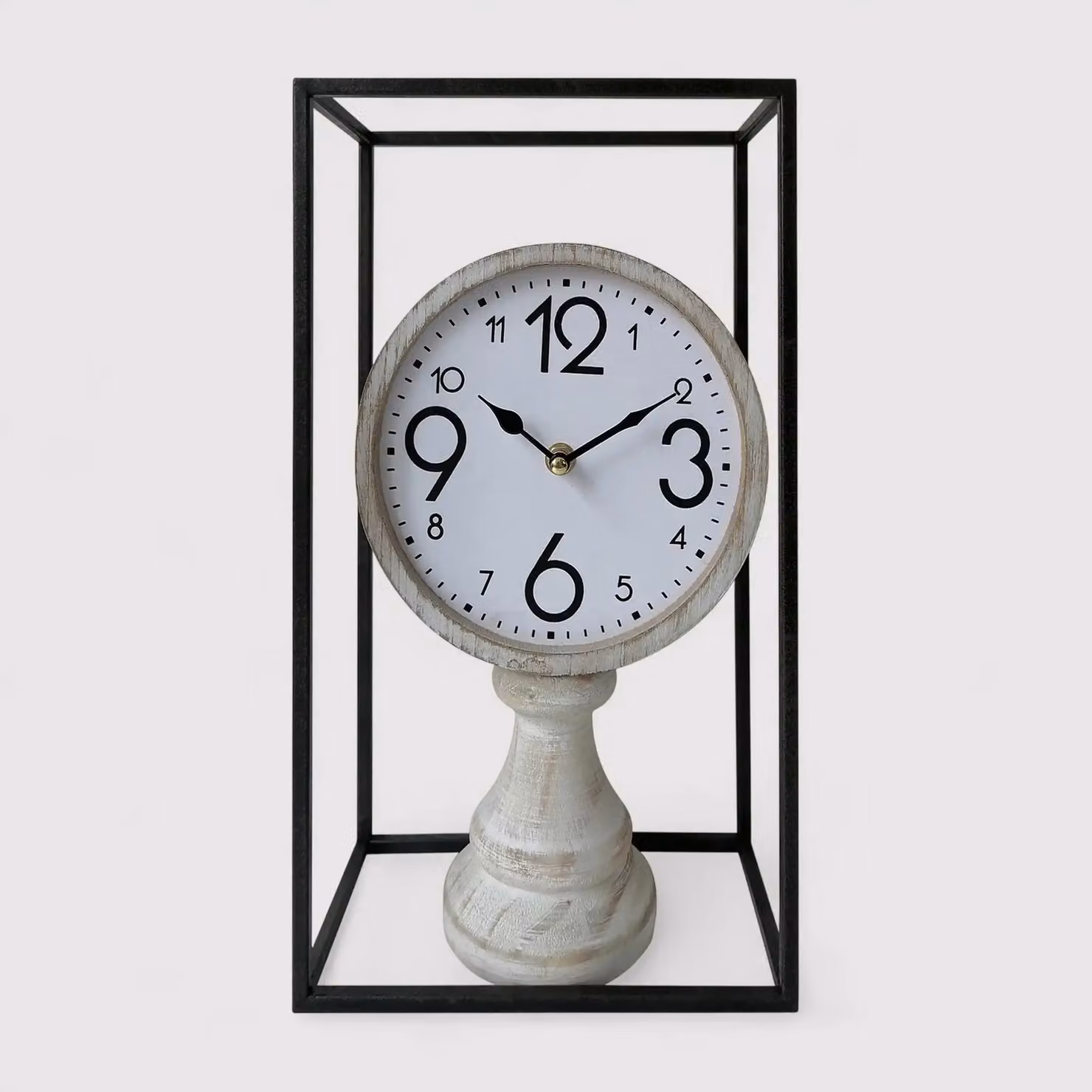 Forsizia - Orologio da tavolo tondo in stile classico