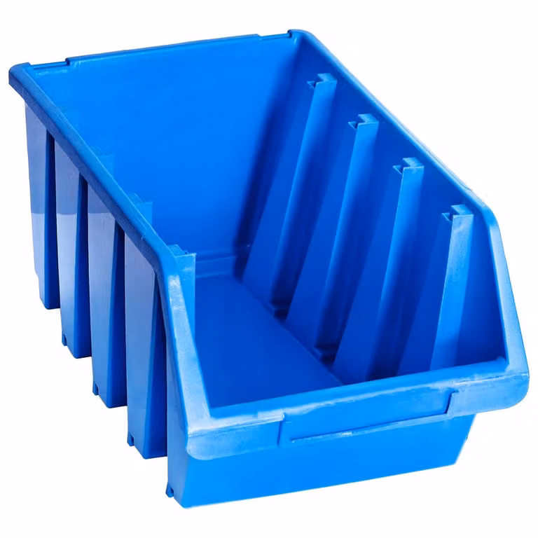 vidaXL Scatole impilabili 14 pezzi. Plastica blu