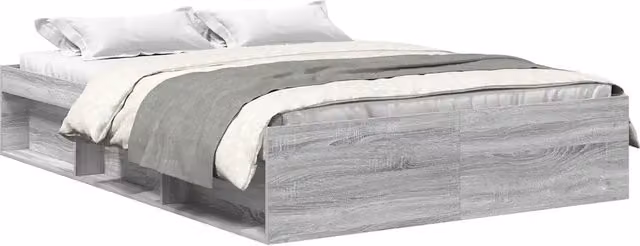 Letto matrimoniale | Letto per adulti | Giroletto Grigio Sonoma 160x200 cm