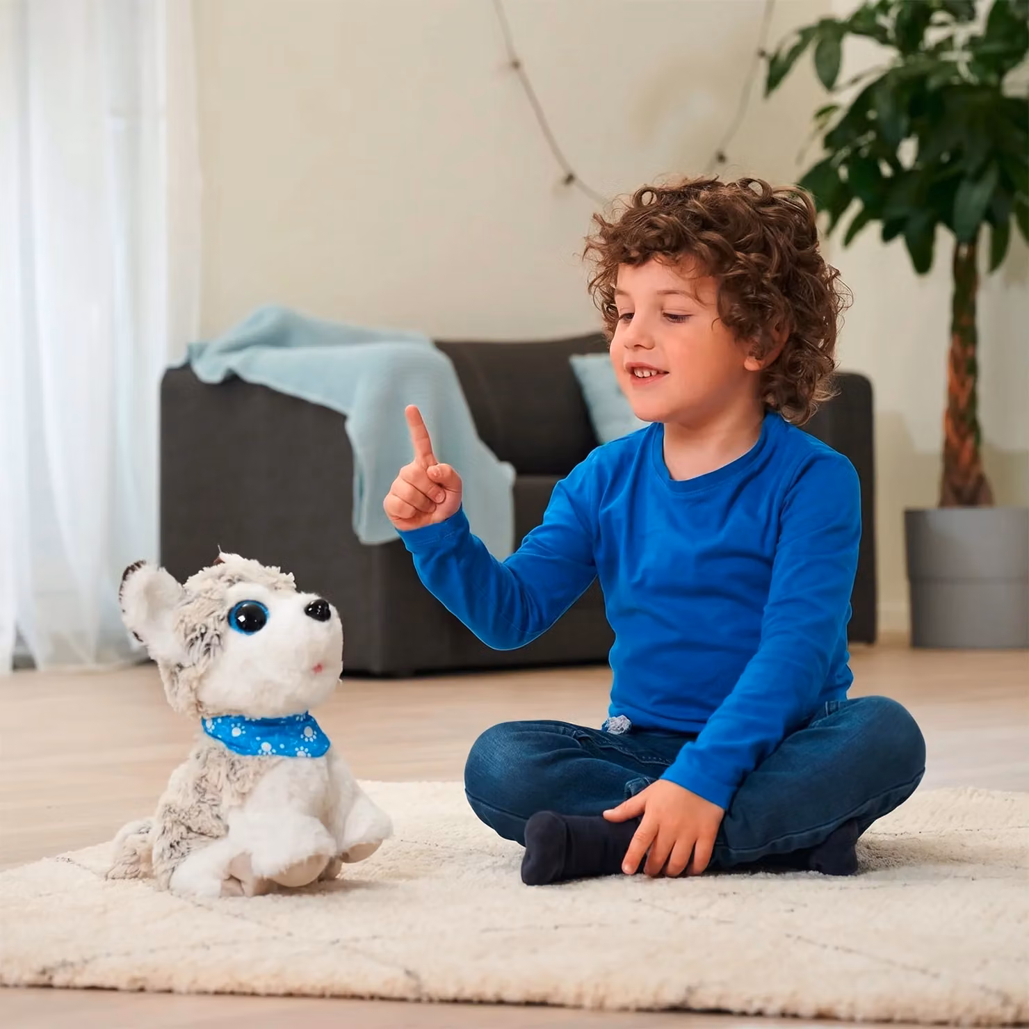 Simba Chi Chi Love Happy Husky Interattivo Bianco con Comandi Vocali e Oltre 60 Suoni Altezza: 30 cm – 3