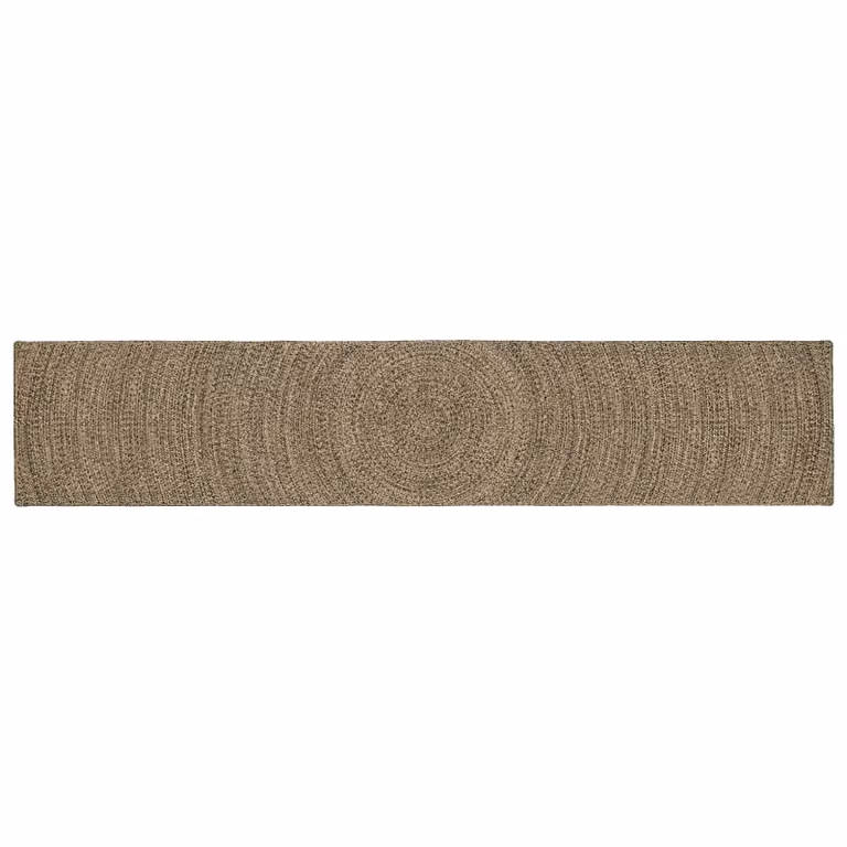 Tappeto da area moderno in juta vidaXL, rettangolare, beige e nero, L: 400 cm, P: 80 cm