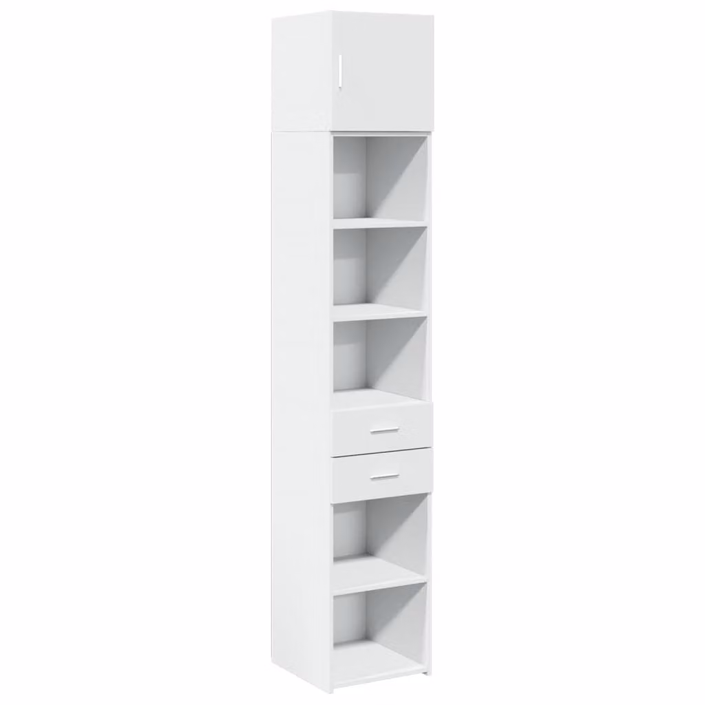 Mobile Sottile Bianco 40x42,5x225 cm in Truciolato