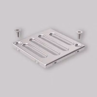 GRIGLIA INOX PER SIFONE DOCCIA AVVITATA 8x8 cm