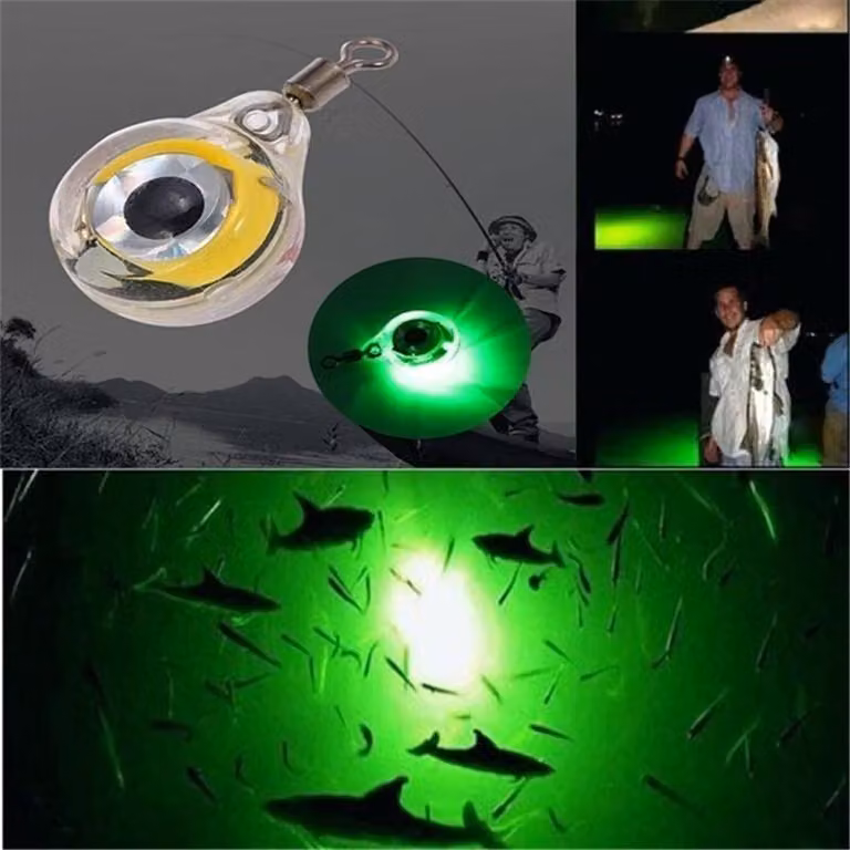 Luci di pesca luminose notte fluorescente nel buio LED luce subacquea esche pesca esca