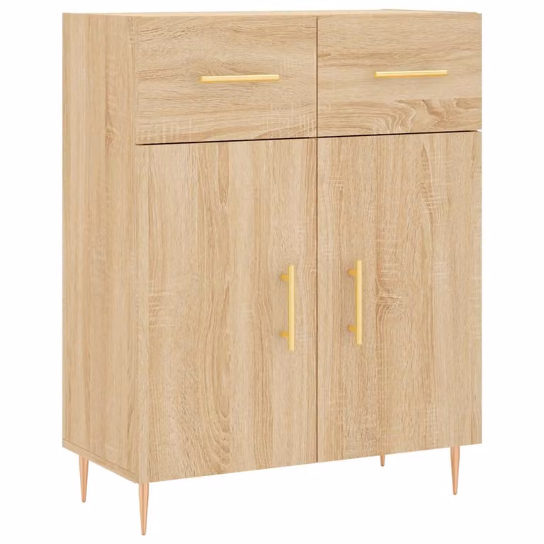 Credenza Rovere Sonoma 69,5x34x90 cm in Legno Multistrato