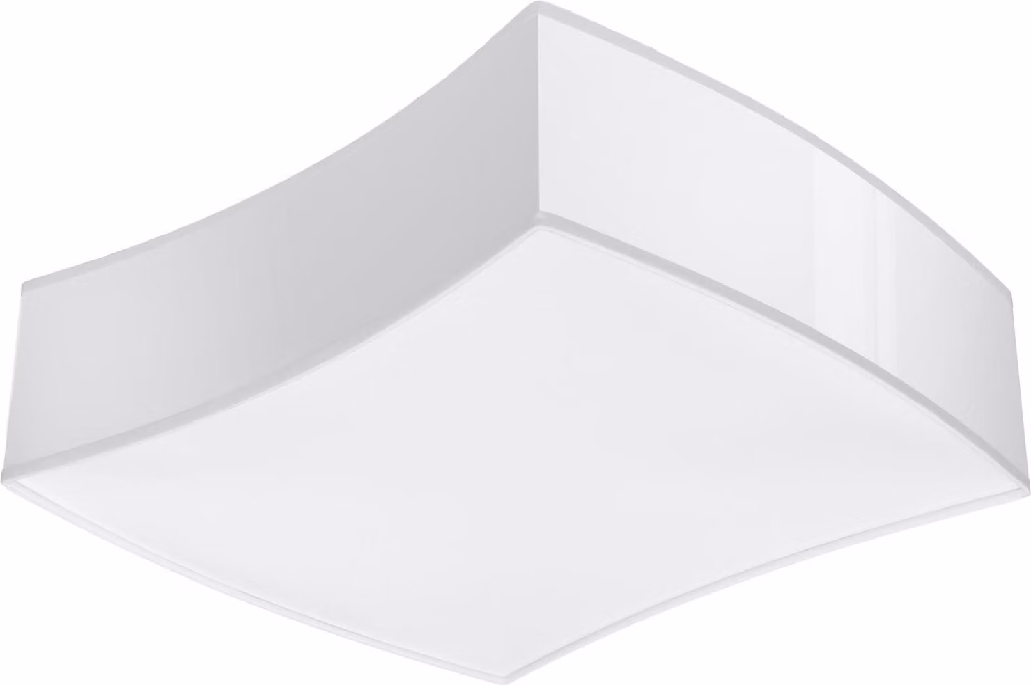 Plafoniera SQUARE 1 bianco 2xE27 15W PVC 11,5x35x39cm Sollux Lighting