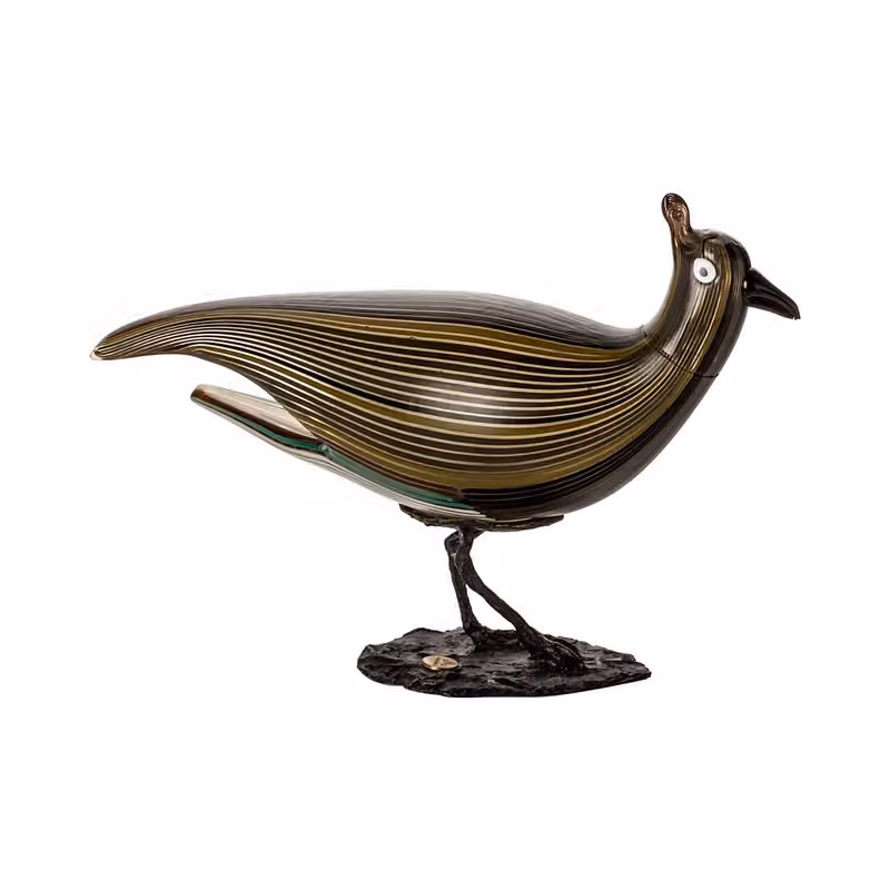 Scultura Pavoncella Venini 410.09