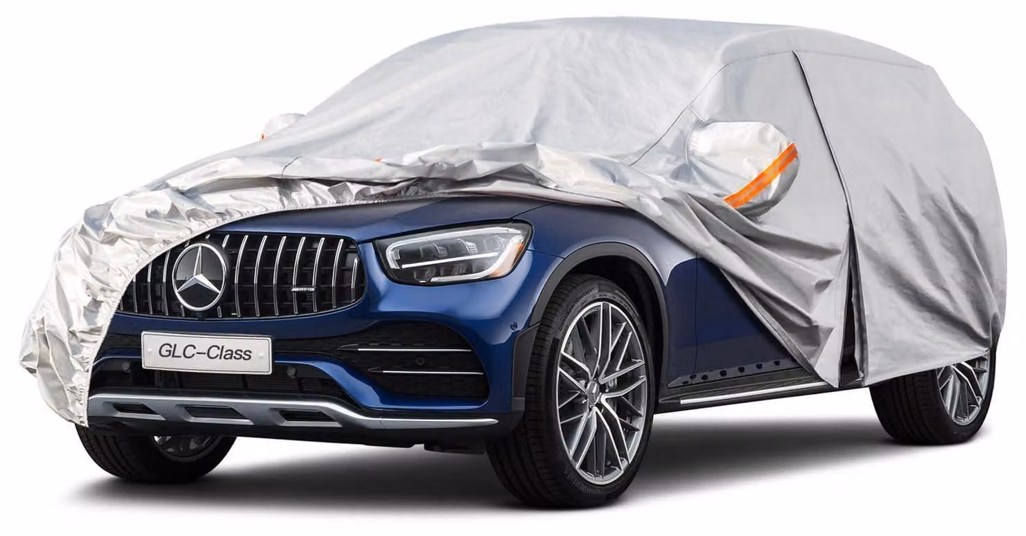 Copertura per auto Autoplane, impermeabile e traspirante, per Mercedes Benz GLC (2015-2025), colore argento